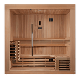 Golden Designs | Copenhagen Edition 3-Person Traditional Steam Sauna - Canadian Red Cedar