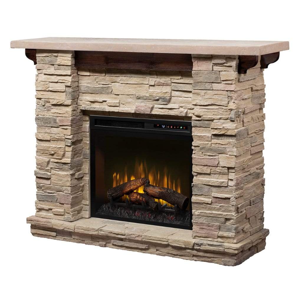 Dimplex | Featherston Stone Look 61" Mantel with 28" Electric Firebox