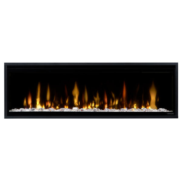 Dimplex | Ignite Evolve 50" Built-in Linear Electric Fireplace With Tumbled Glass and Driftwood Media