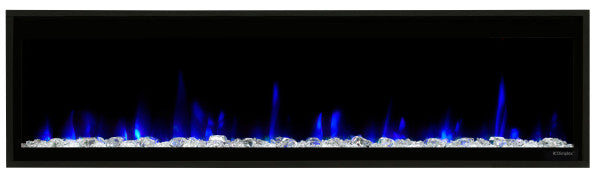 Dimplex | Ignite Evolve 60" Built-in Linear Electric Fireplace With Tumbled Glass and Driftwood Media