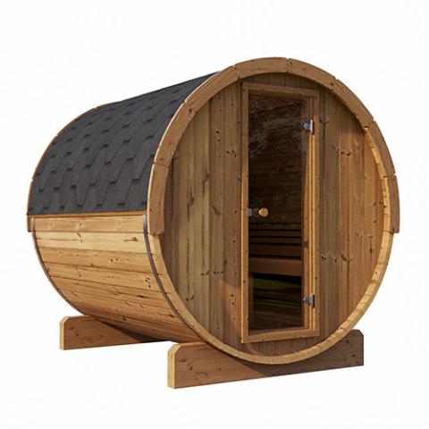 SaunaLife 4 Person 6' Long Barrel Sauna