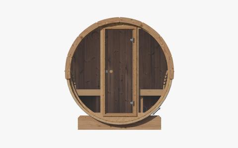 SaunaLife 6 Person 7' Long Barrel Sauna | Ergo Model E8