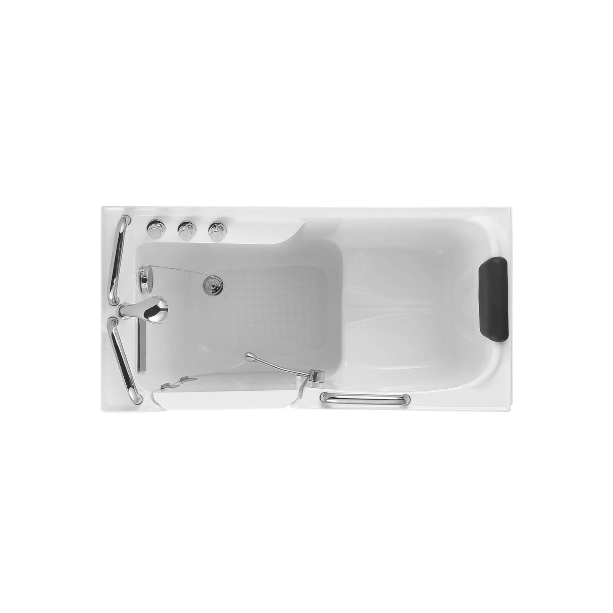 Empava-53WIT373 walk-in bathtub with shower aerial view