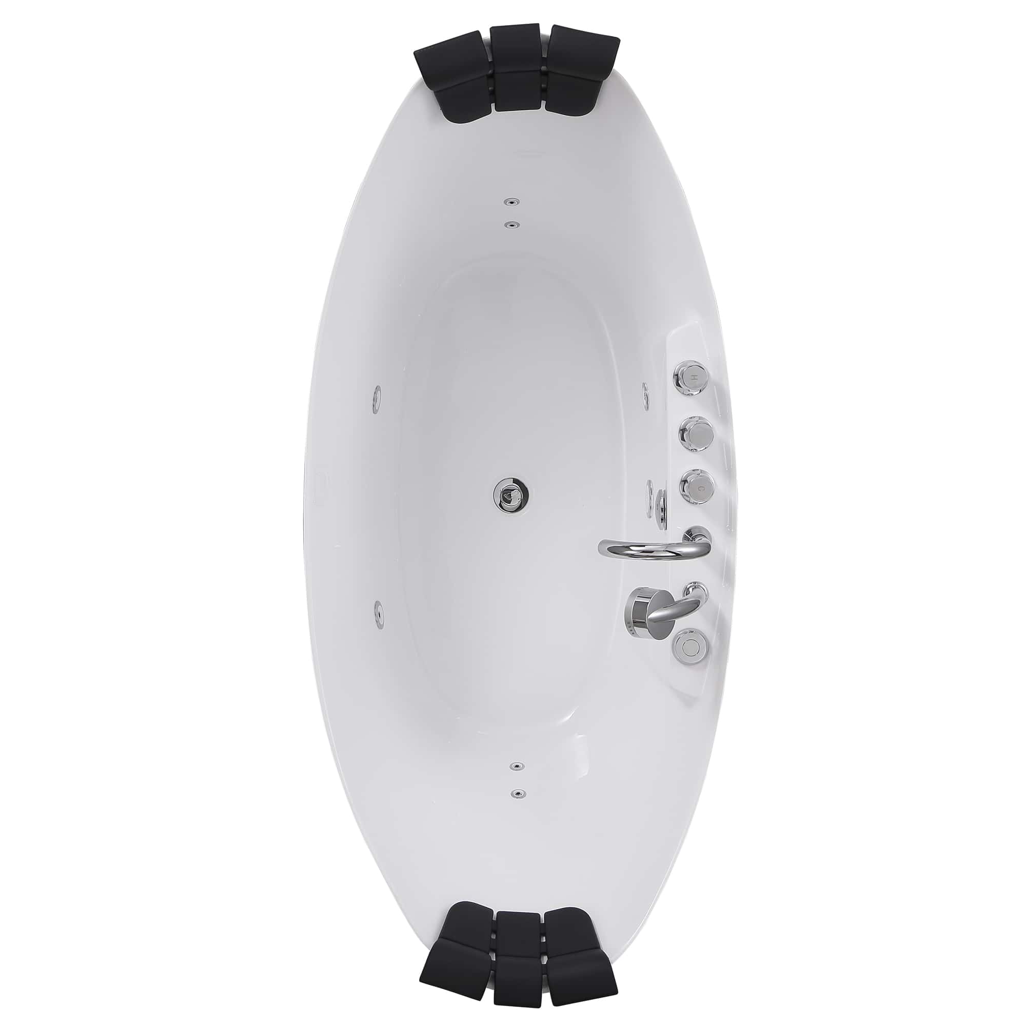 Empava | 59AIS11 59 in. Whirlpool Freestanding Acrylic Bathtub