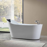 Empava | 67AIS09 67 in. Whirlpool Freestanding Acrylic Bathtub