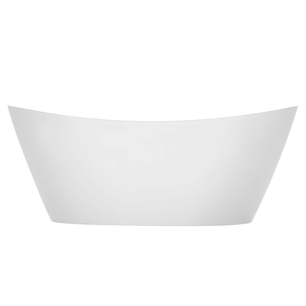 Empava-67FT1518LED freestanding acrylic soaking oval modern white SPA bathtub with LED Lights
