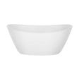 Empava-69FT1603 luxury freestanding acrylic soaking oval modern white SPA double-ended bathtub front view