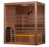 Golden Designs | "Forssa Edition" 3-4 Person Indoor Traditional Steam Sauna (GDI-7203-01) - Canadian Red Cedar Interior
