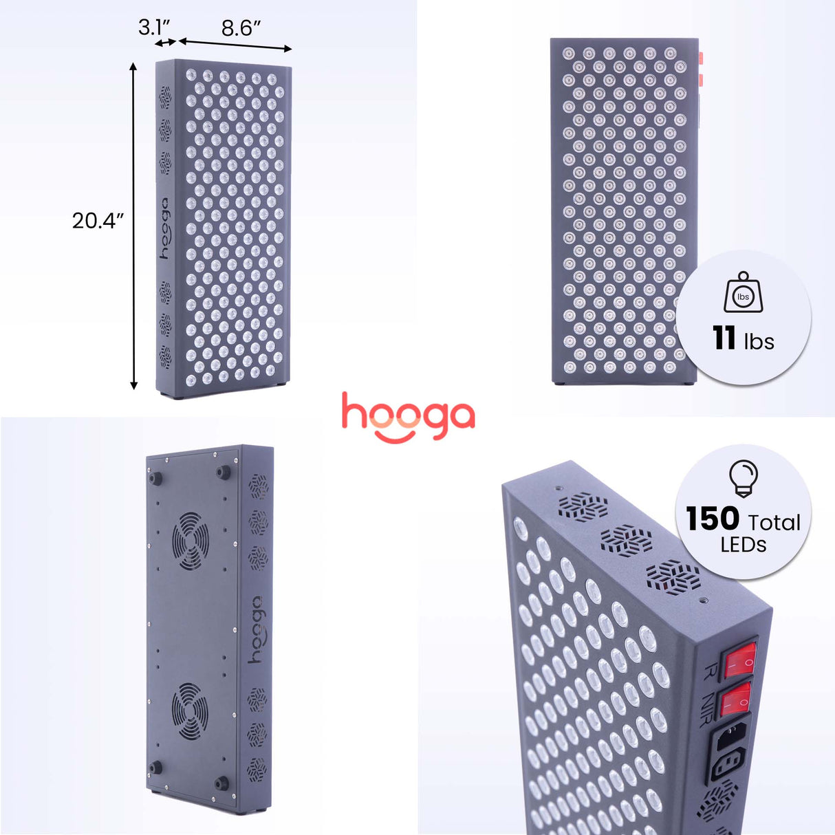 Hooga | PRO750 Red Light Therapy Device