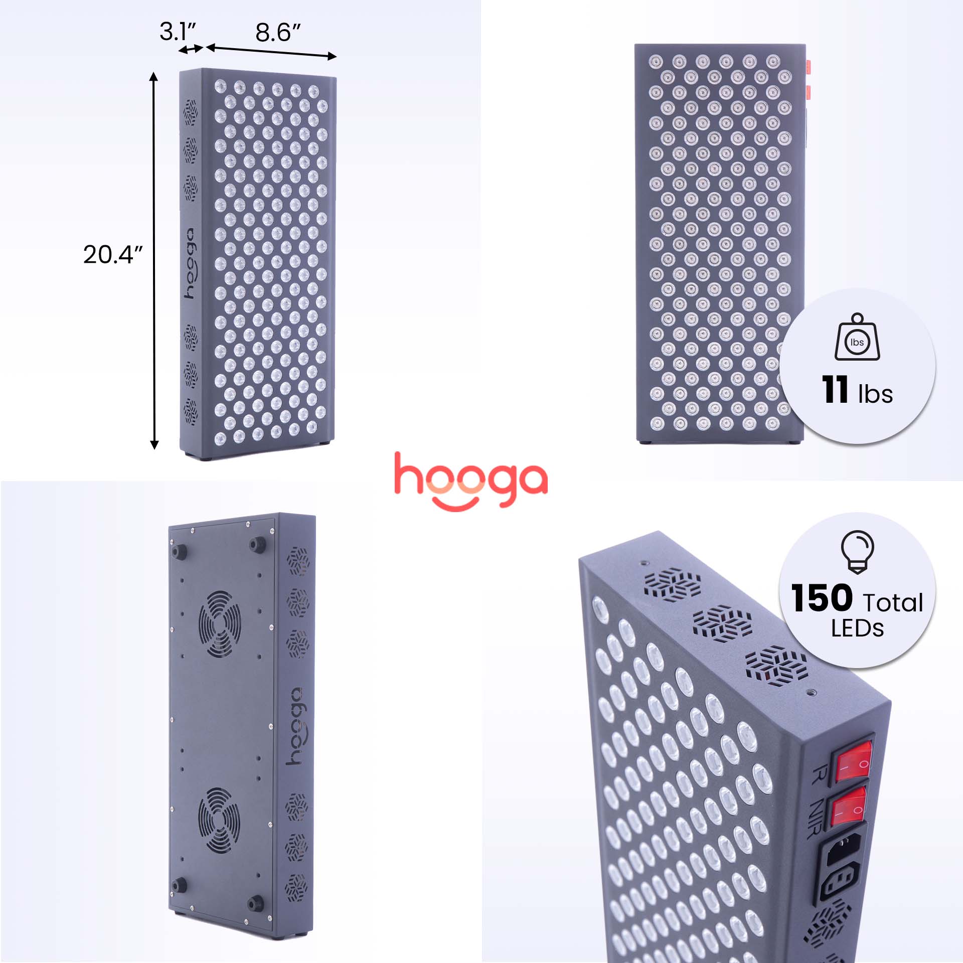 Hooga HGPRO750 Red Light Therapy Device