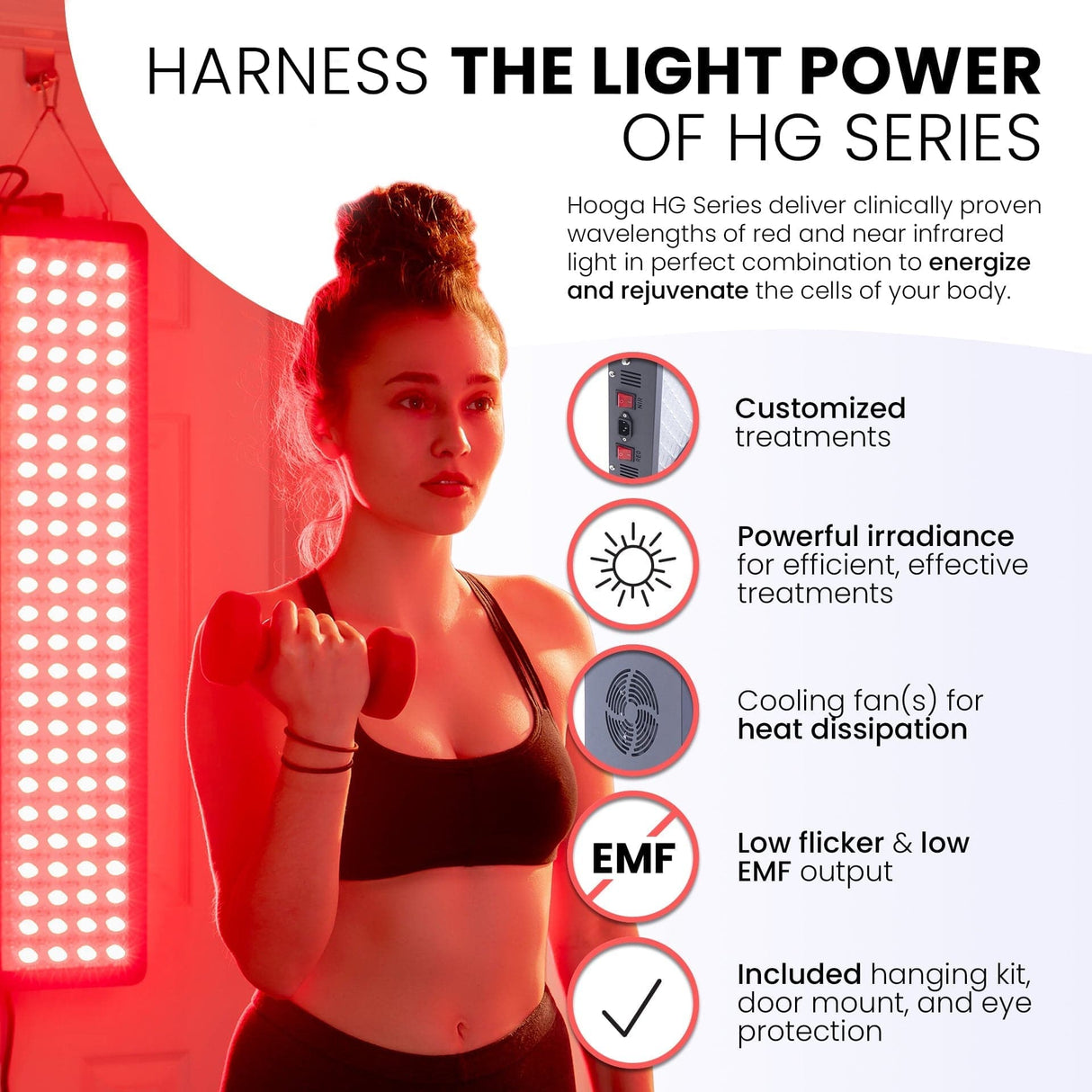 Hooga | HG500 Red Light Therapy Device
