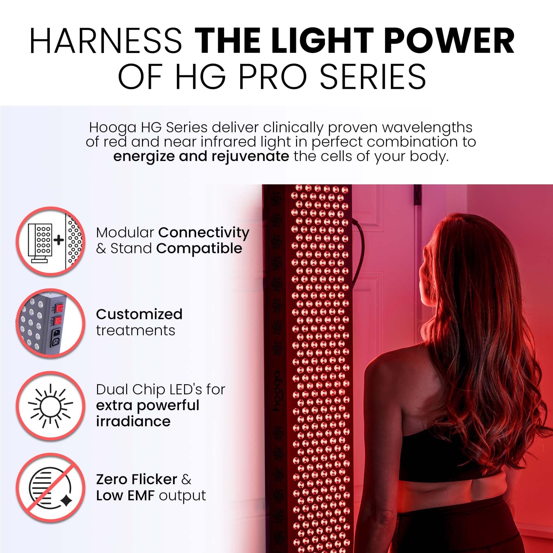 Hooga HGPRO1500 Red Light Therapy Device