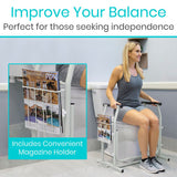 Stand Alone Toilet Rail - Lightweight & Portable