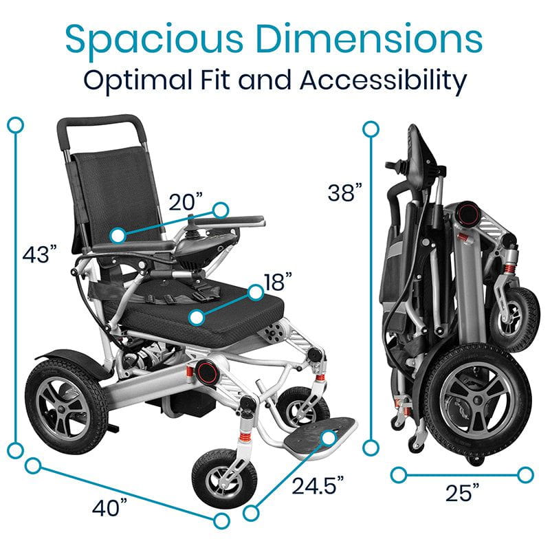 Power Wheelchair - Foldable Long Range Transport Aid