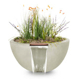 The Outdoor Plus Luna Planter and Water Bowl - Concrete