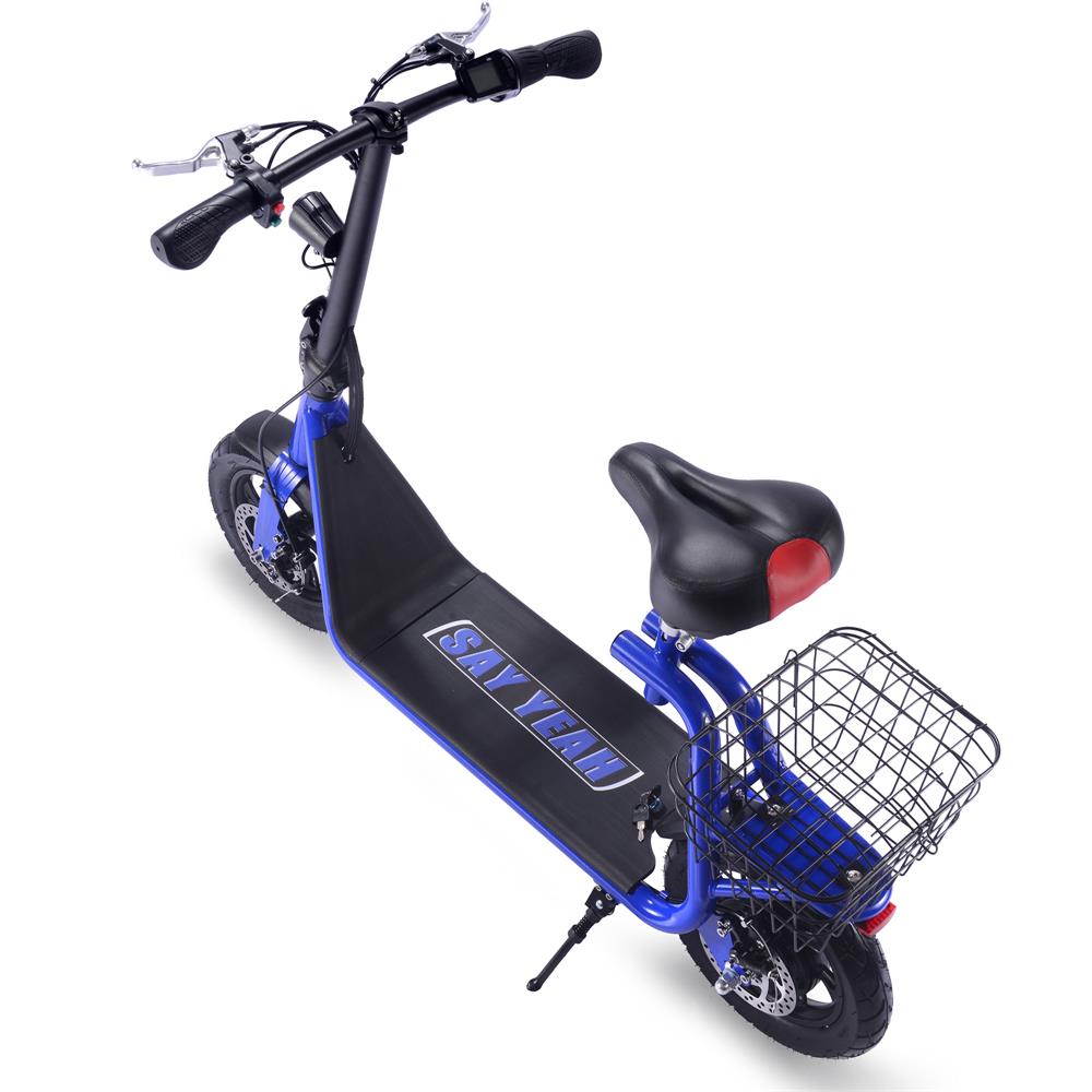 MotoTec Switchblade 60v 4000w Lithium Electric Scooter Blue