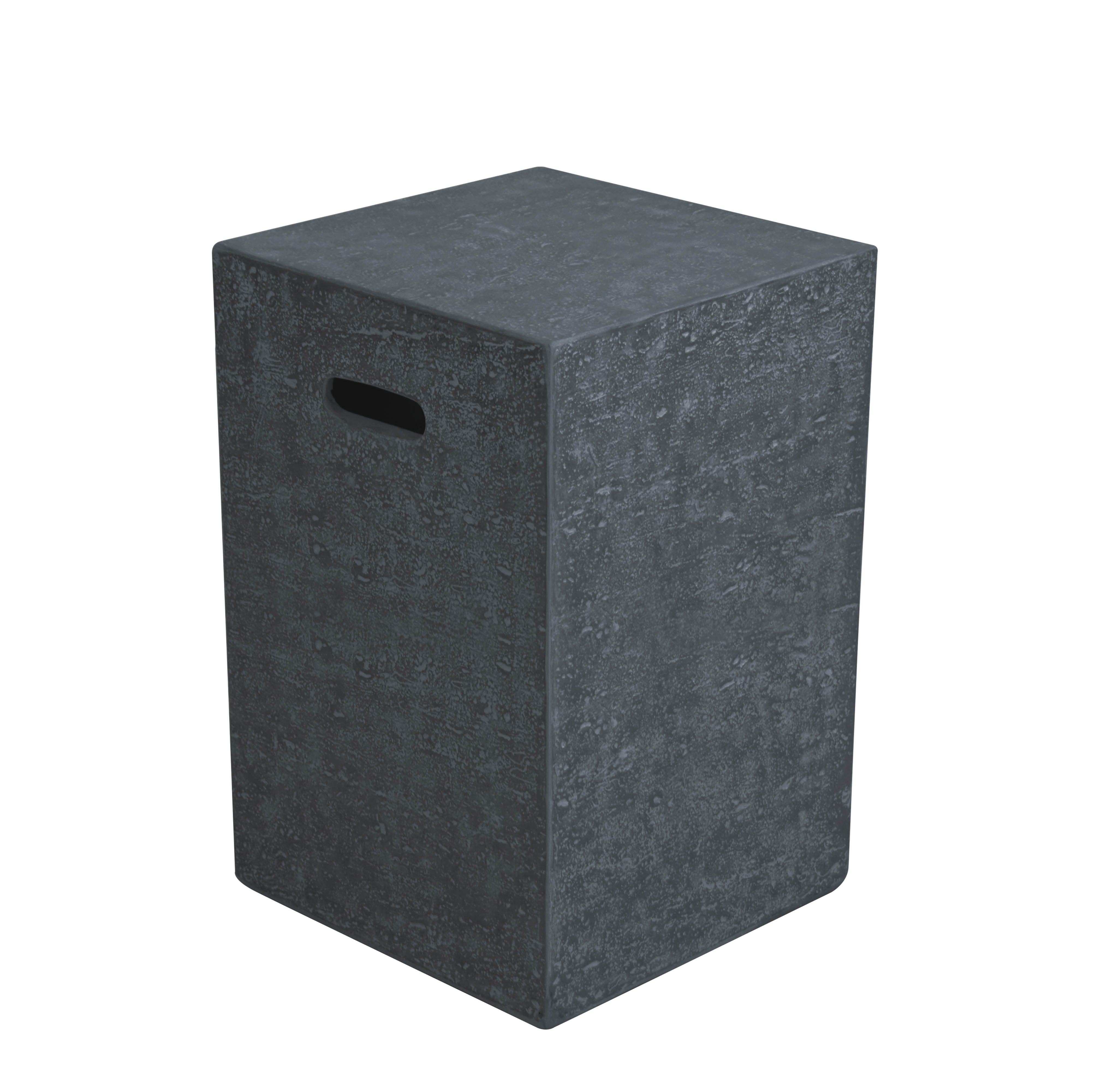 Manhattan Fire Pit Table Tank Cover in Dark Gray