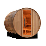 Golden Designs | Marstrand Edition 6-Person Traditional Barrel Steam Sauna - Canadian Red Cedar