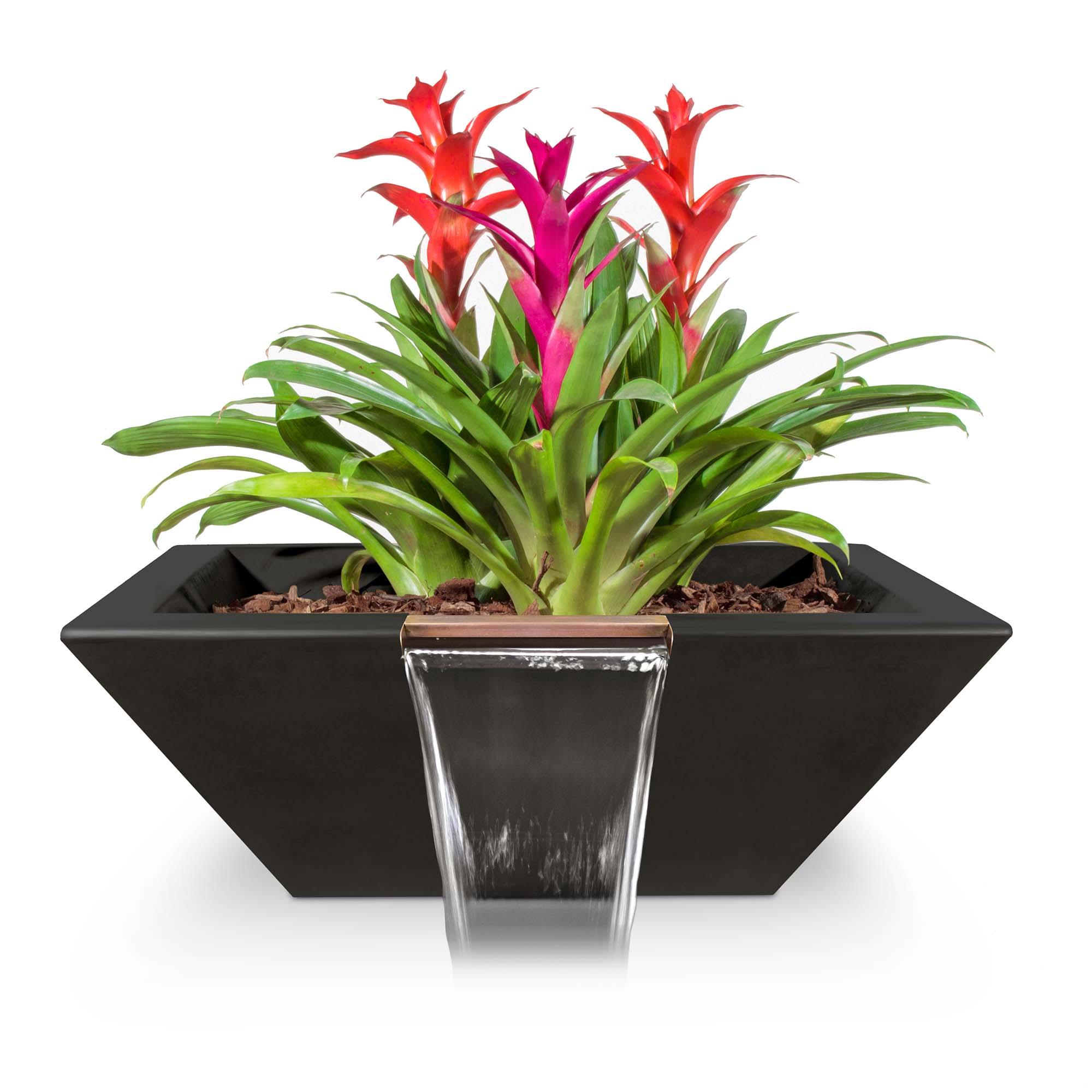 The Outdoor Plus Maya Planter and Water Bowl - Concrete