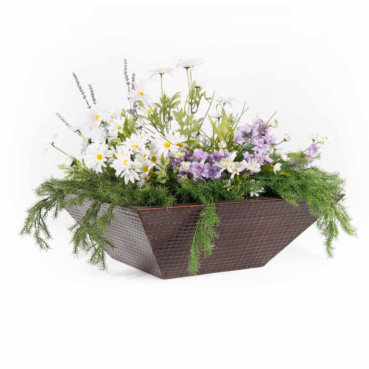 The Outdoor Plus Maya Planter Bowl - Hammered Copper