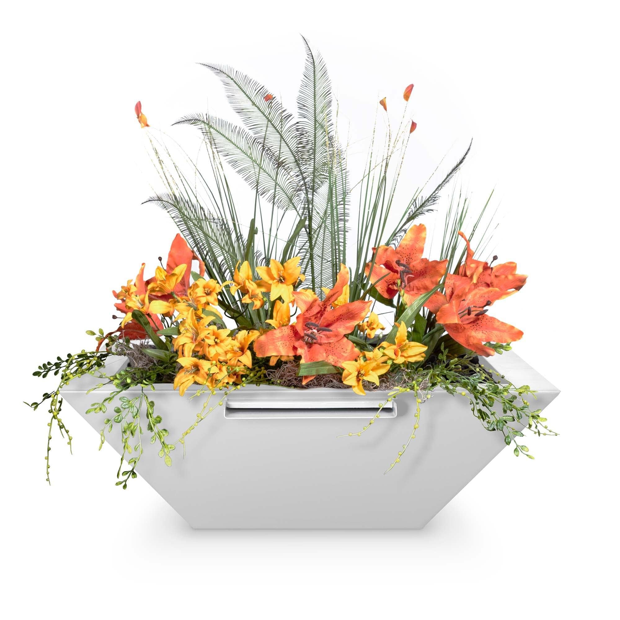 The Outdoor Plus Maya Planter and Water Bowl - Metals