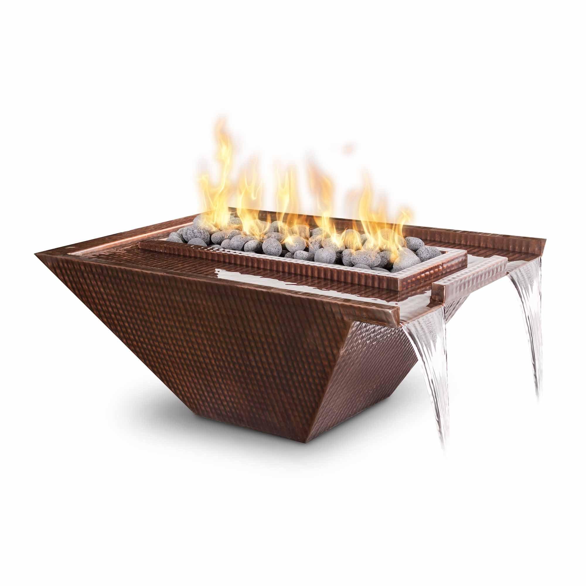 The Outdoor Plus Nile Copper Fire and Water Bowls - Dual Spill