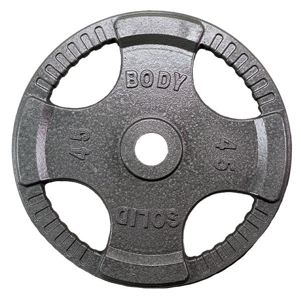 Body-Solid OST255 255 Lb. Cast Iron Grip Olympic Set (Plates Only)
