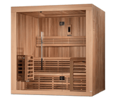 Golden Designs | Osla Edition 4-6-Person Traditional Steam Sauna - Canadian Red Cedar