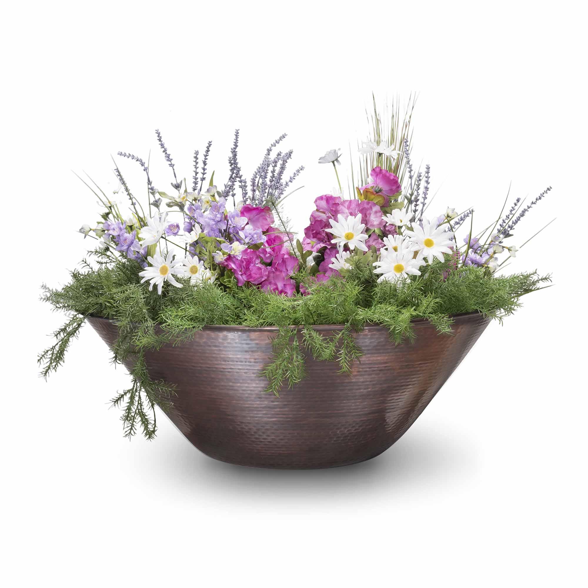 The Outdoor Plus Remi Planter Bowl - Hammered Copper