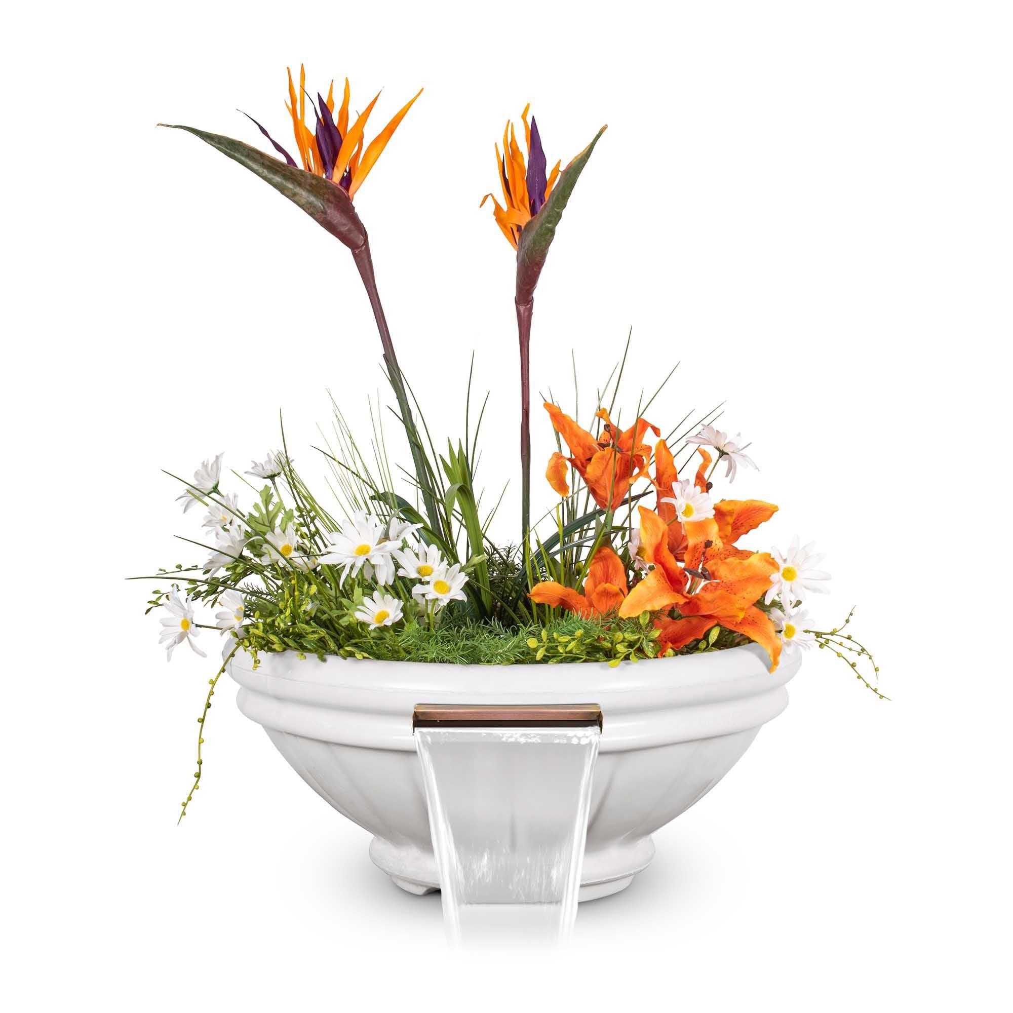 The Outdoor Plus Roma Planter and Water Bowl - Concrete