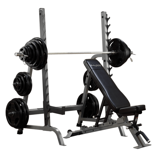 Body-Solid Pro Clubline SDIB370 Bench Rack Combo