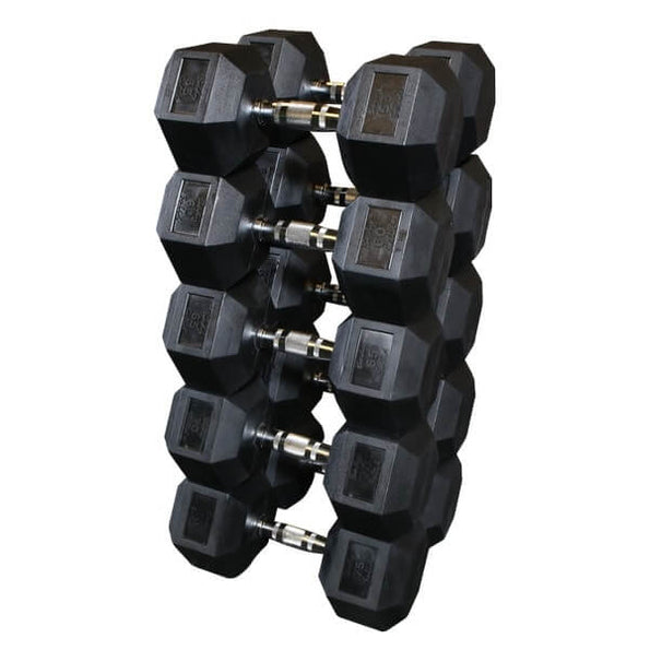 Body-Solid SDRS Rubber Hex Dumbbell Sets