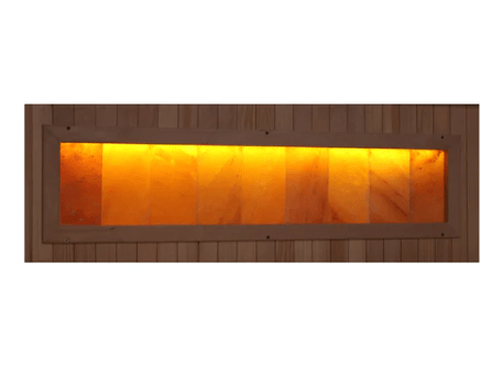 Golden Designs | 3-Person "Hotel Edition" Full Spectrum PureTech™ Near Zero EMF FAR Infrared Sauna with Himalayan Salt Bar (Canadian Hemlock)