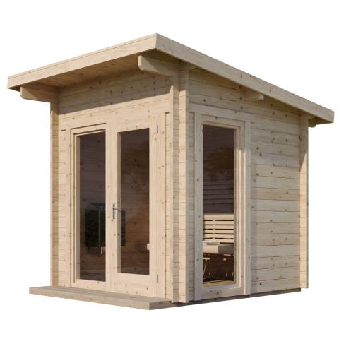 SaunaLife Outdoor Sauna Model G4 | Garden Series