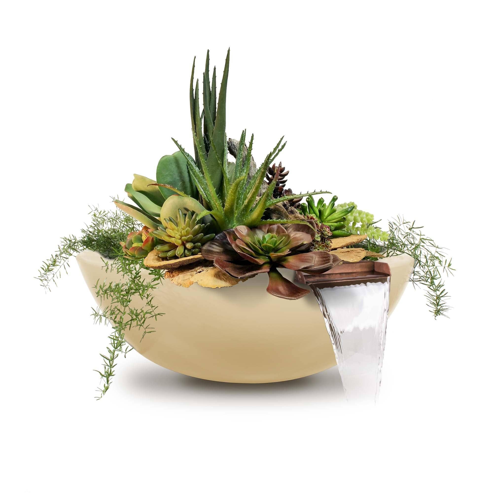 The Outdoor Plus Sedona Planter and Water Bowl - Concrete