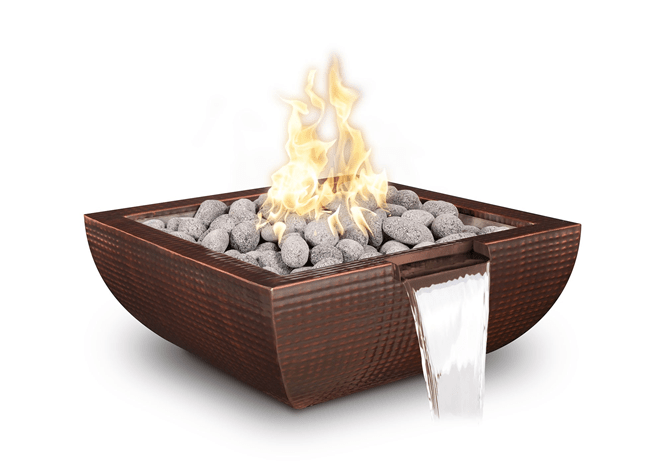 The Outdoor Plus Avalon Hammered Copper Fire & Water Bowl