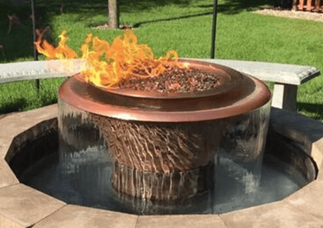 The Outdoor Plus Cazo 360° Copper Fire & Water Bowl