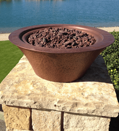 The Outdoor Plus Cazo Copper Fire Bowl