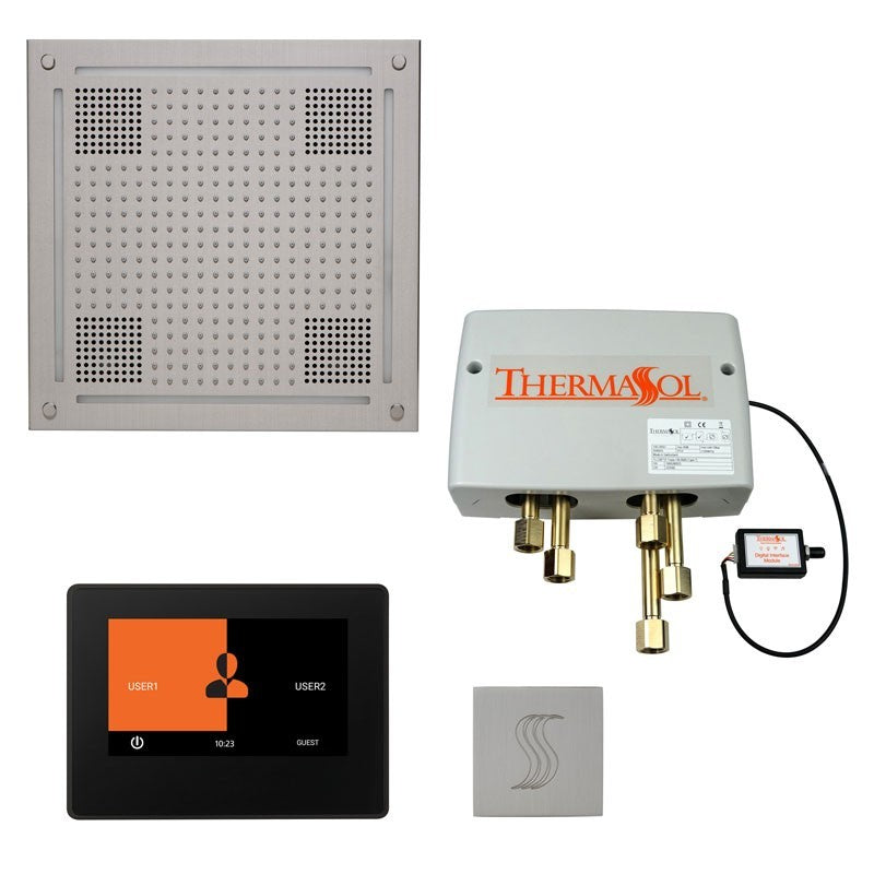 Thermasol Total Wellness Hydrovive14 Package with 7" ThermaTouch and Square | TWPH147S