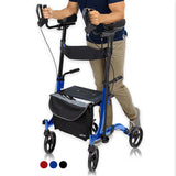Upright Rollator - Walker with Foldable Transport Seat