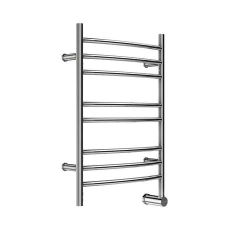 Mr. Steam | Metro Collection® 8-Bar Wall-Mounted Electric Towel Warmer with Digital Timer in Stainless Steel Polished