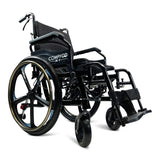 ComfyGO X-1 Lightweight Manual Wheelchair with Quick-Detach Wheels