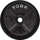 York Barbell | Legacy Cast Iron Precision Milled Olympic WeightPlate & Barbell Set