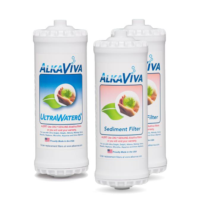 AlkaViva Athena UltraWater & Sediment Filters, Replacement Pack
