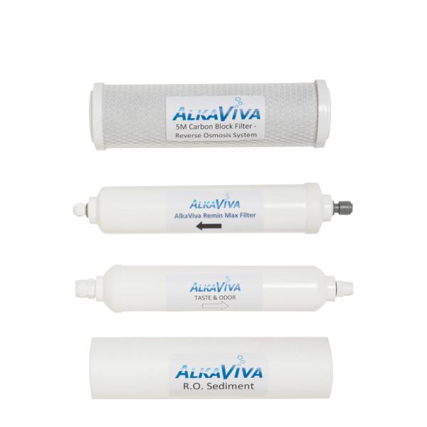 AlkaViva Reverse Osmosis System Replacement Filters, Annual Package