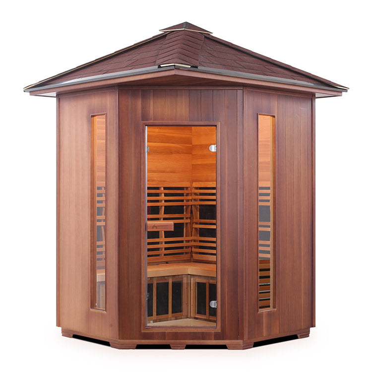 Enlighten Sauna Diamond 4 Corner Infrared/Traditional Sauna