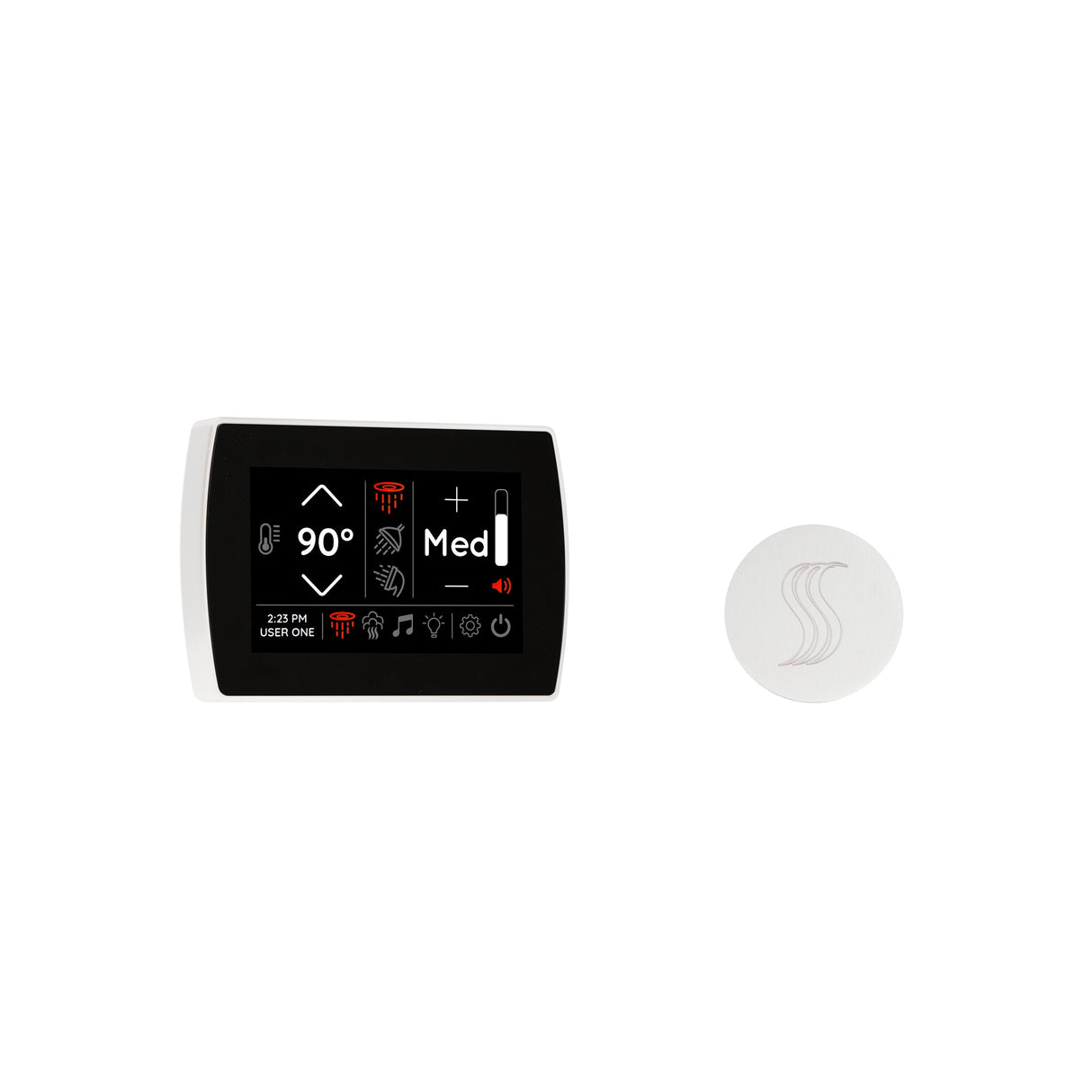 Thermasol Signatouch Control and Steam Head Kit Round | STCM-SVRD