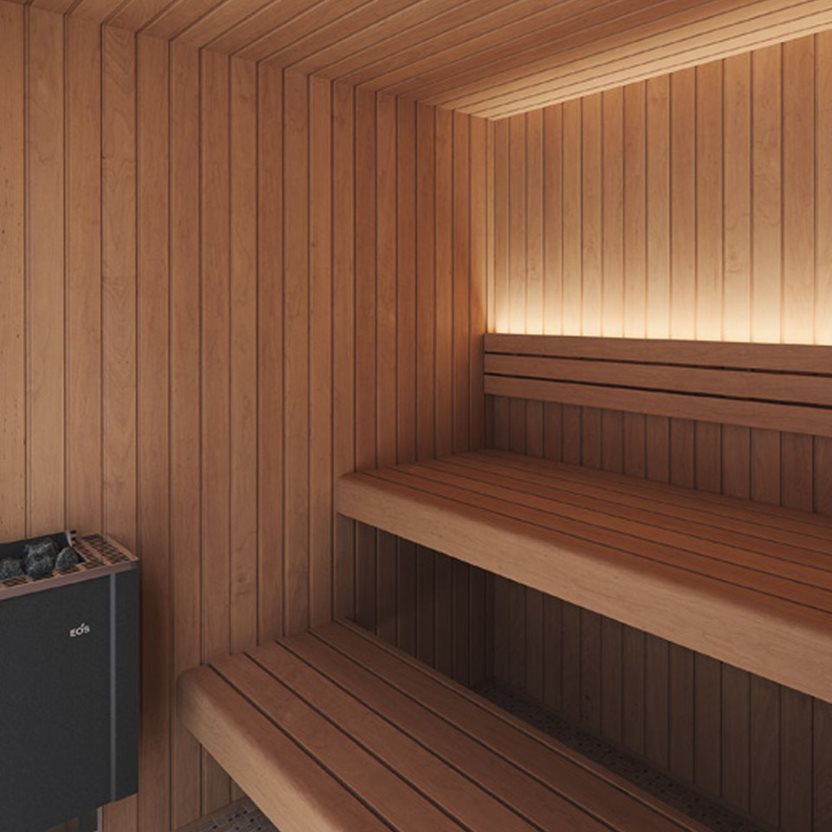 Auroom | Emma Wood 4-6-Person Indoor Traditional Sauna