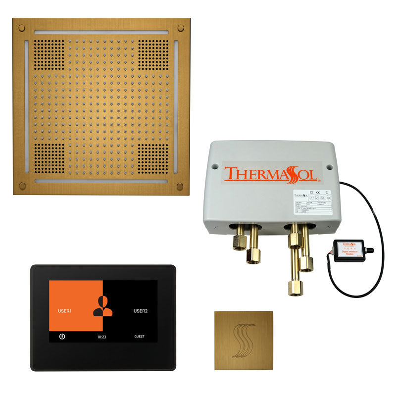 ThermaSol Total Wellness Hydrovive Package with 7" ThermaTouch and Square | TWPH7S