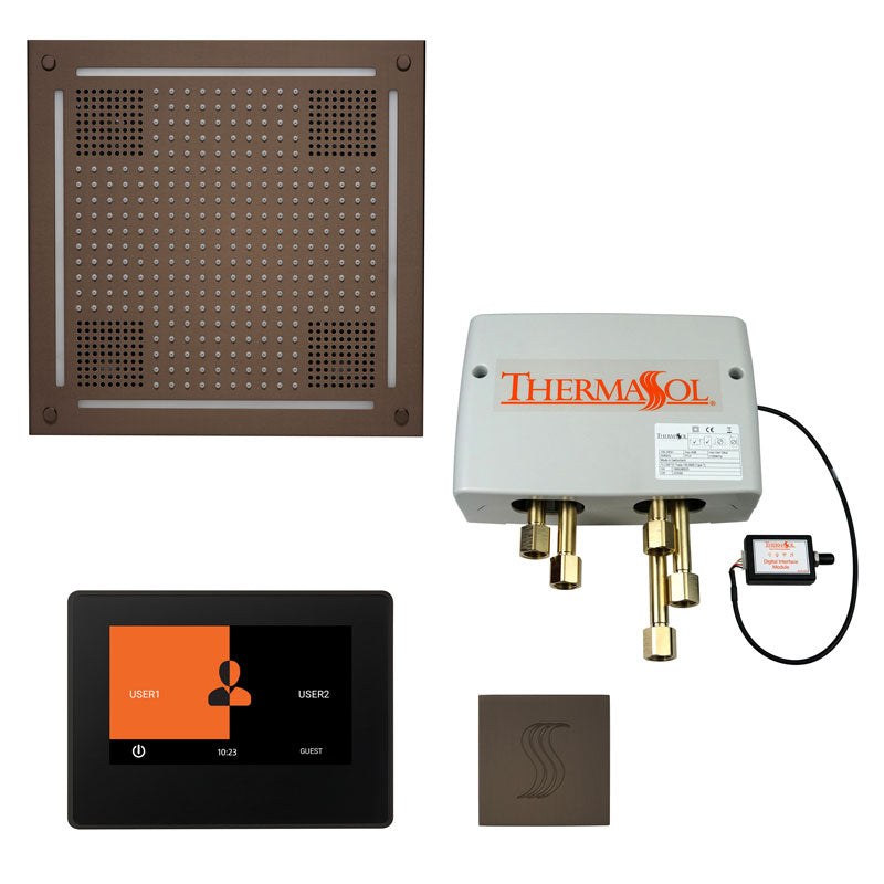 ThermaSol Total Wellness Hydrovive Package with 7" ThermaTouch and Square | TWPH7S